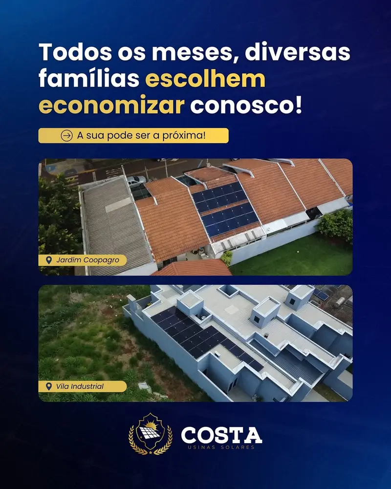 Projetos solares — Costa Capital